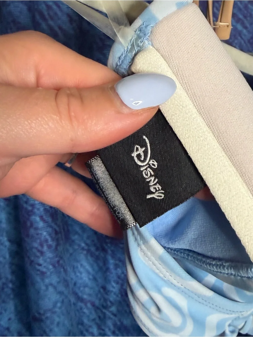 Disney Light Blue Swirl Bikini Top - Picture 5 of 10